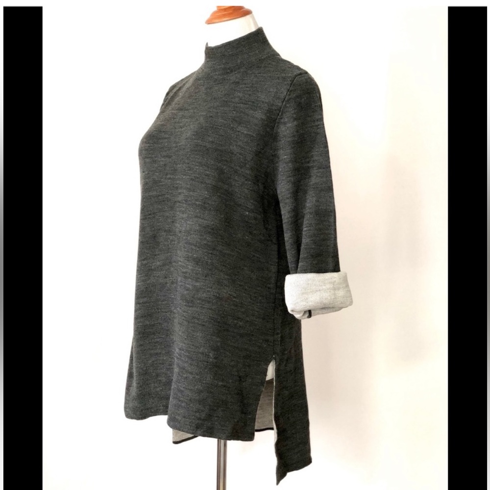 NWT Grace Elements Mock Turtleneck Tunic Sweater